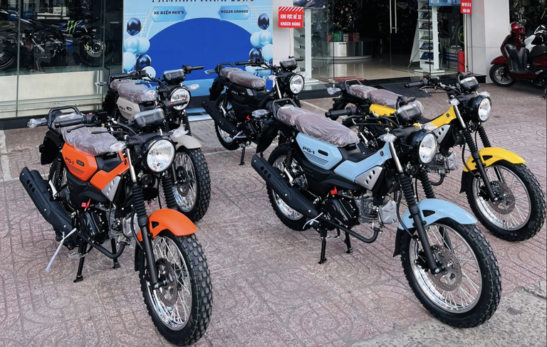 Kích thước của xe Yamaha PG-1