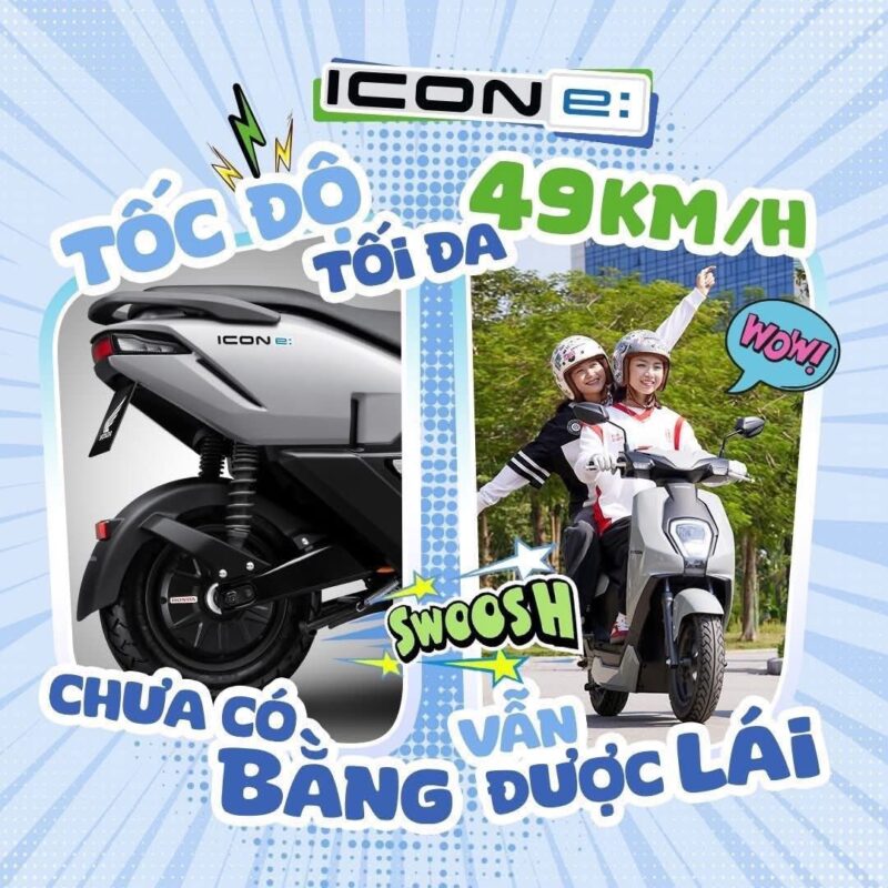 Động cơ điện trên ICON e mạnh mẽ