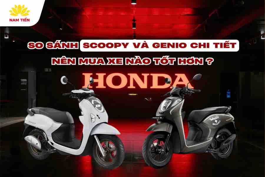 So sánh xe Honda Genio 2026 với xe Honda Scoopy
