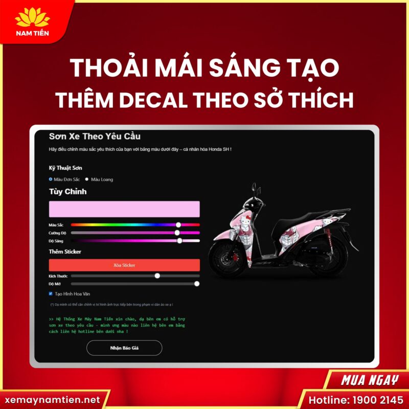 Thêm decal & tem rời tự do như đang dán thật