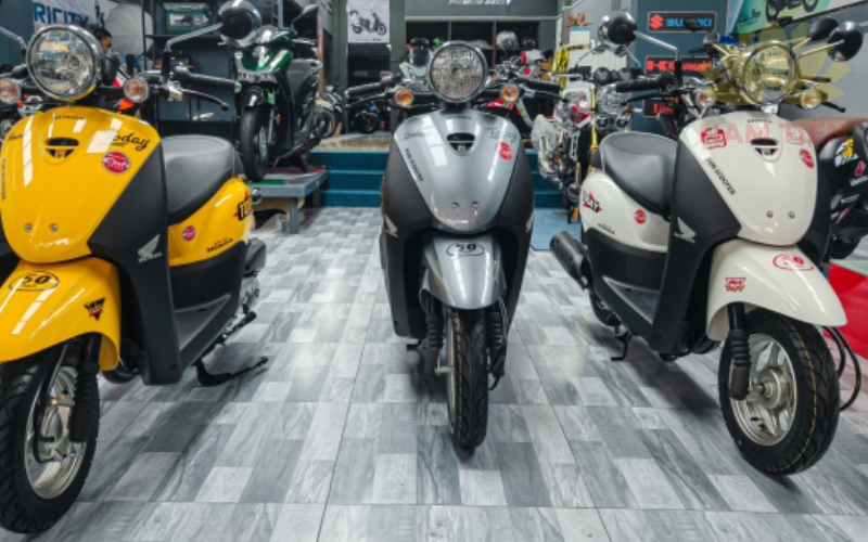 HONDA TODAY NHẬP KHẨU 50CC có kiểu dáng bo tròn mang phong cách cổ điển,