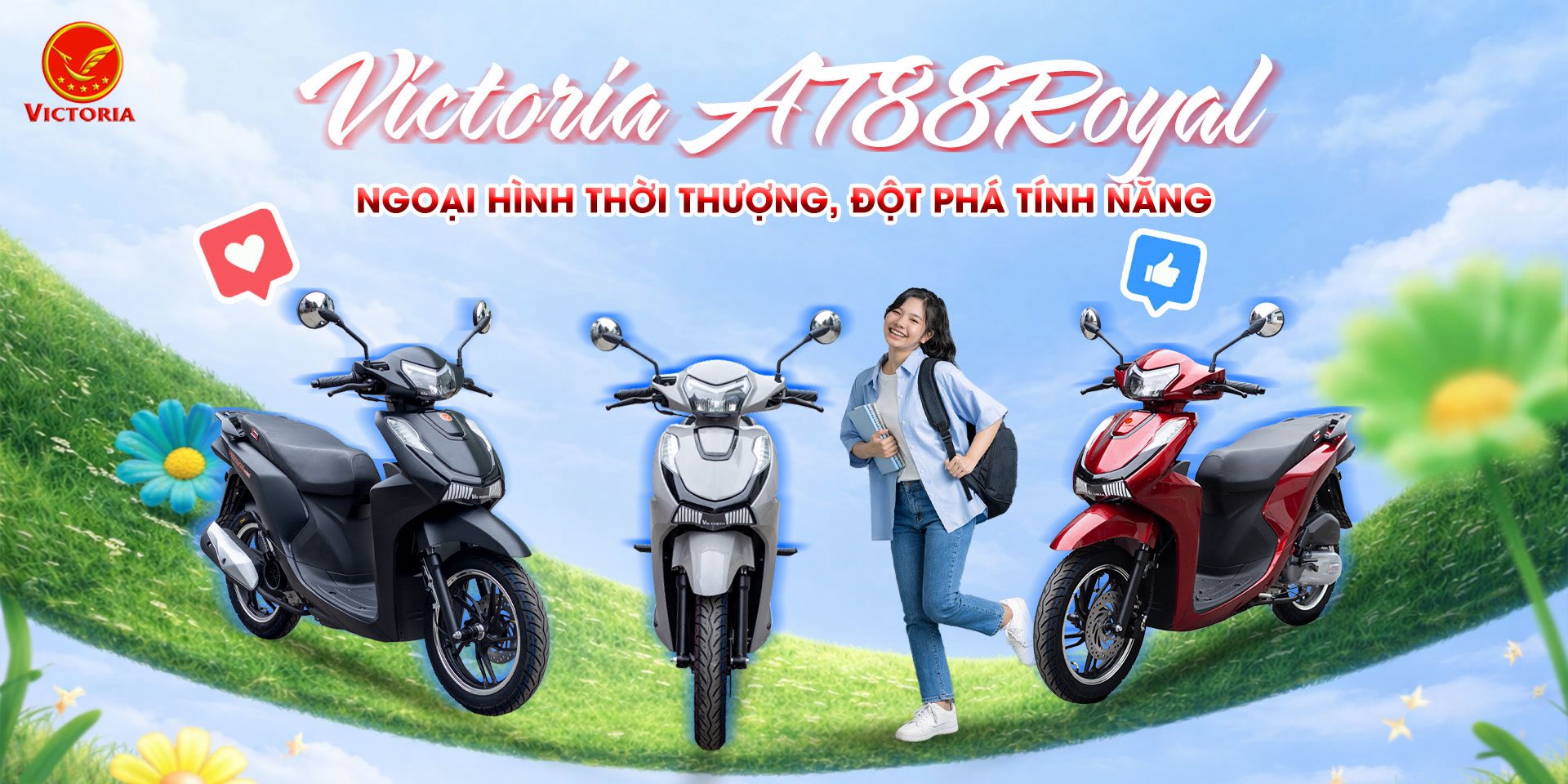 Tại sao nên mua Xe 50cc Victoria AT88-Royal?