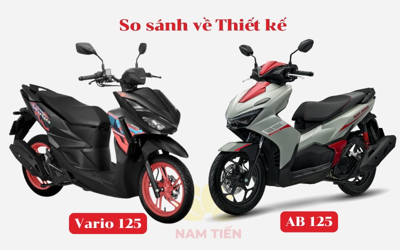 So sánh chi tiết xe Honda Vario 125 và AB 125 khác nhau điểm gì?