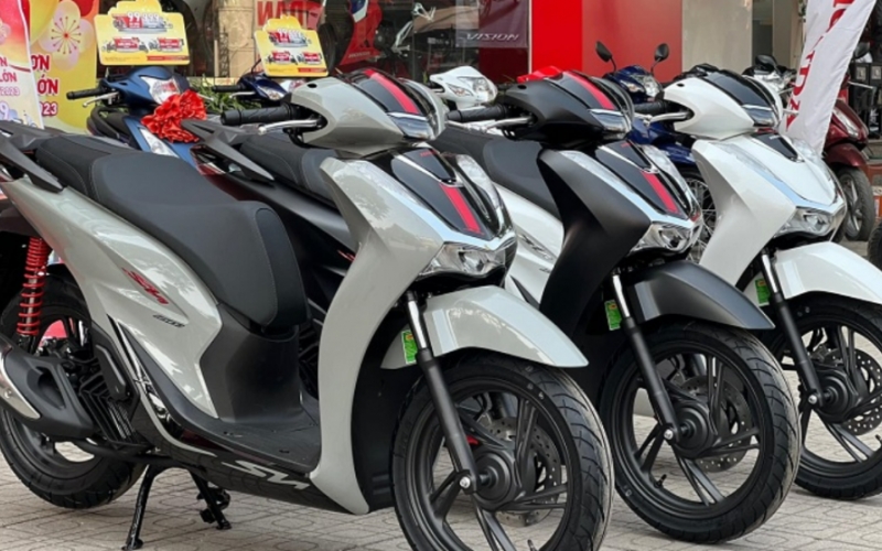 Bảng tính chi phí mua xe máy trả góp SH 160i