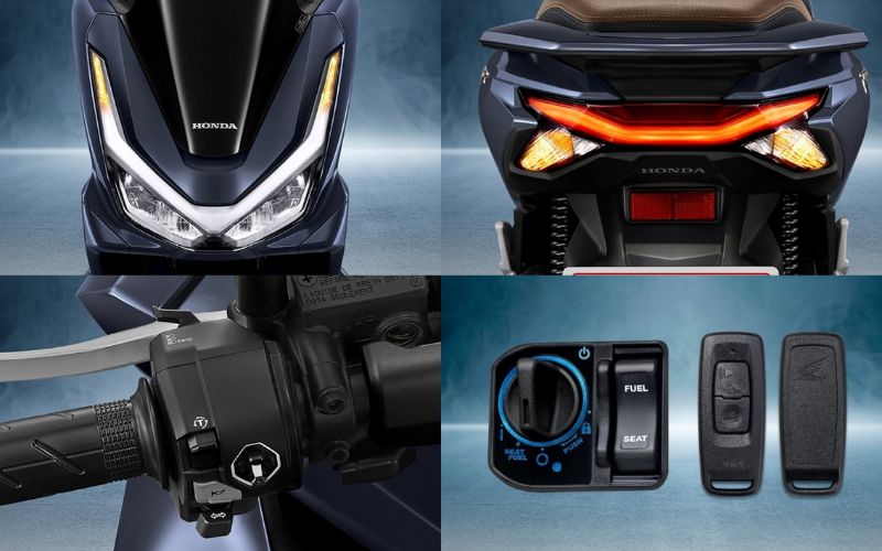 Honda PCX 160 2027 có nhiều trang bị phục vụ việc di chuyển hằng ngày: