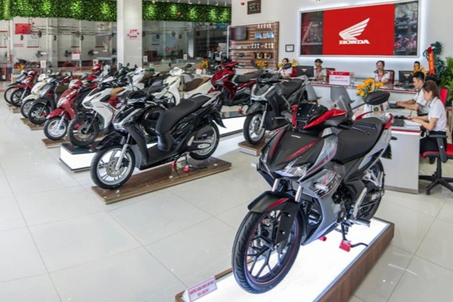 Cửa hàng bán xe máy Honda trả góp với lãi suất thấp