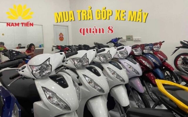Tìm mua trả góp xe máy quận 8 lãi thấp