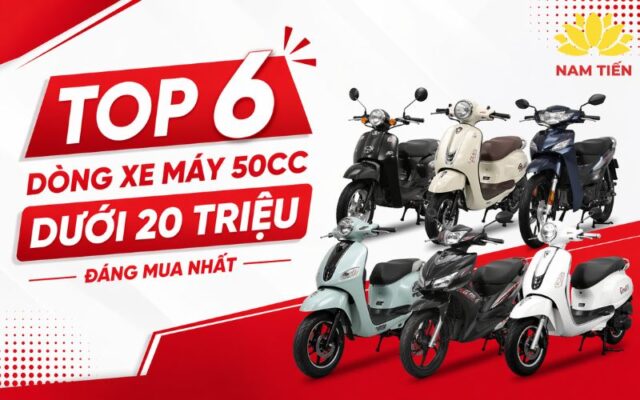 Top 6 dòng xe máy 50cc dưới 20 triệu đáng mua nhất