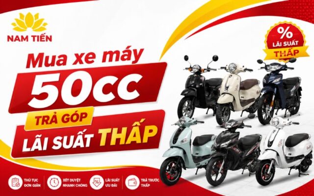 Tìm mua xe máy 50cc trả góp lãi suất thấp nhất