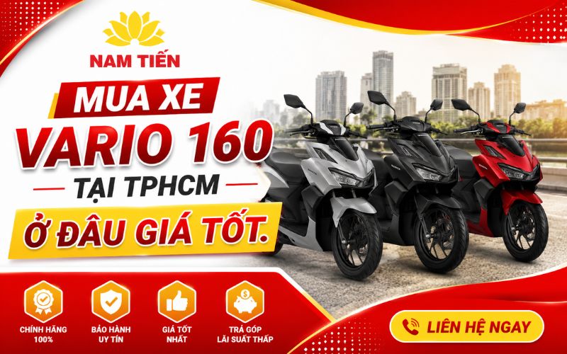 Mua xe Vario 160 tại TPHCM ở đâu giá tốt