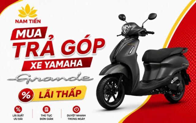Mua trả góp xe Yamaha Grande lãi thấp