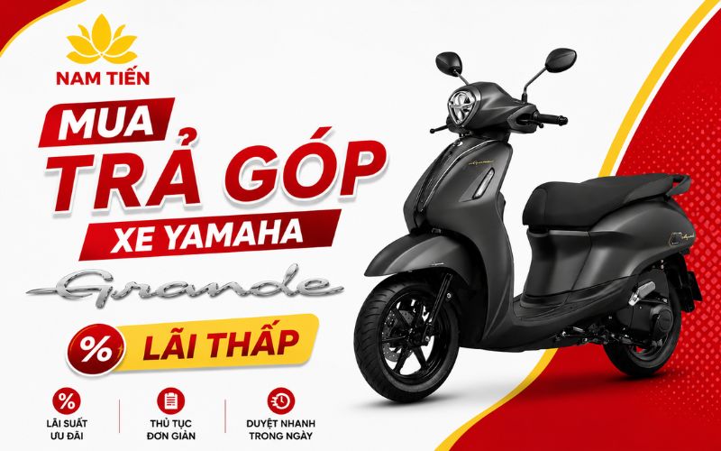 Mua trả góp xe Yamaha Grande lãi thấp