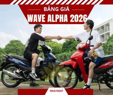 Cập nhật giá xe Wave Alpha 2026 mới nhất