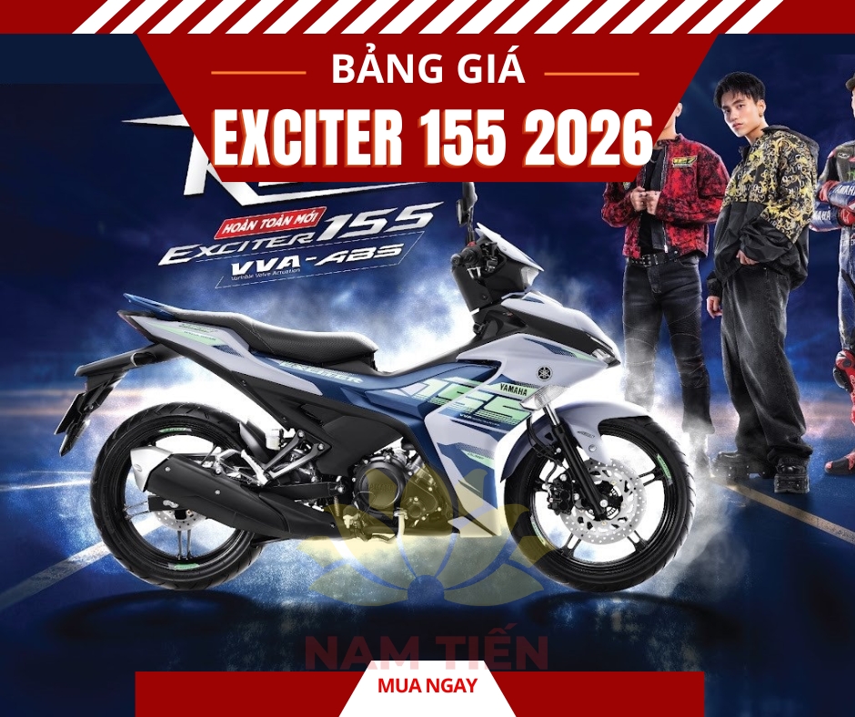 Giá xe Exciter 155 2026 mới cập nhật