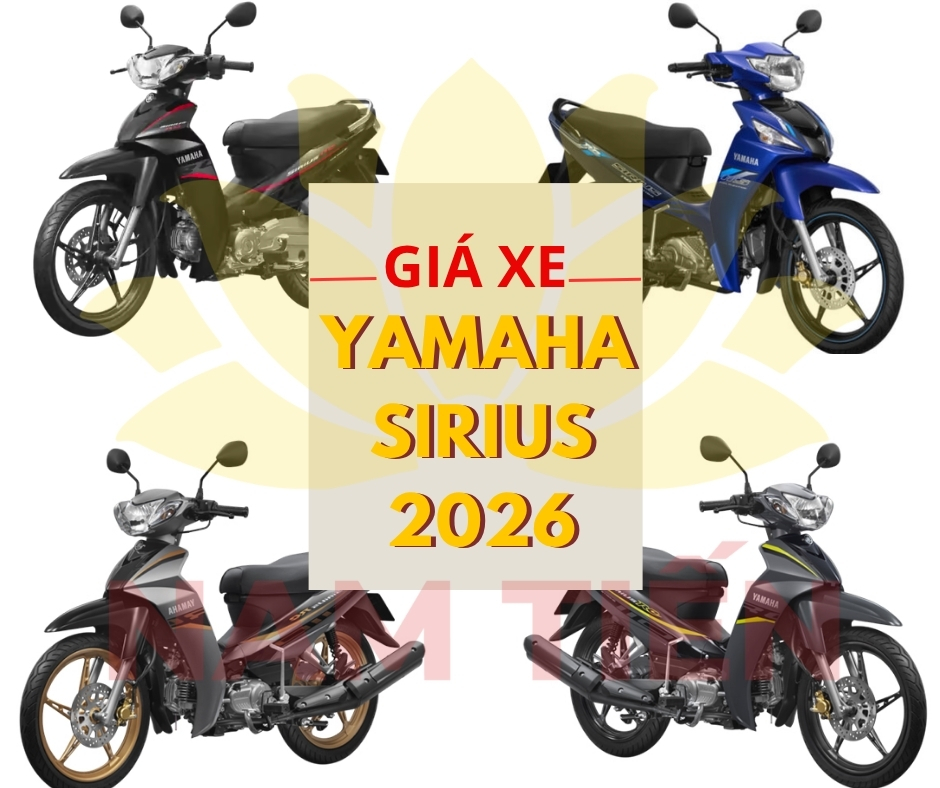 Giá xe Yamaha Sirius 2026 mới cập nhật