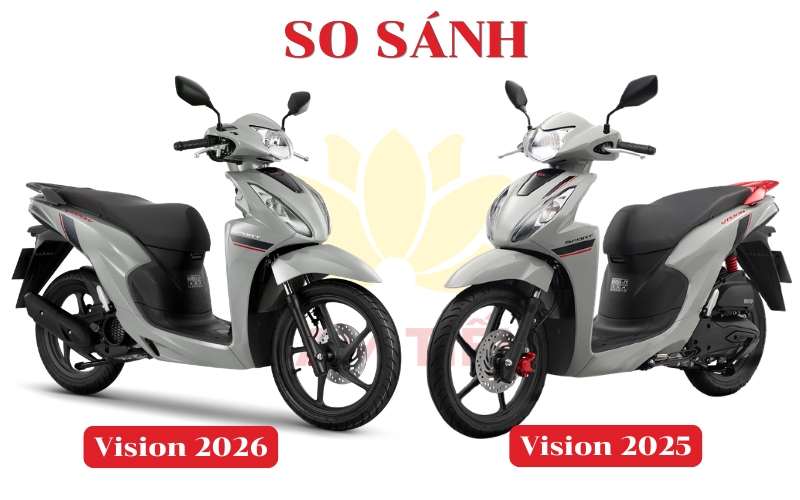 Honda Vision 2026 có gì khác 2025? Nên mua xe nào?