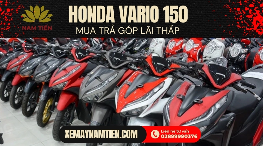 Mua trả góp xe Vario 150 ở đâu lãi thấp