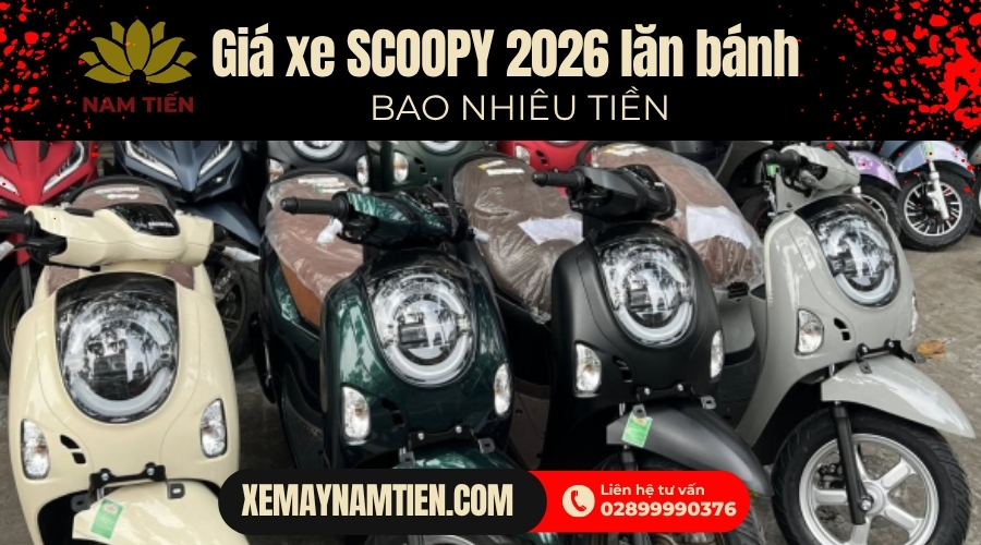 Giá xe Scoopy 2026 lăn bánh là bao nhiêu?