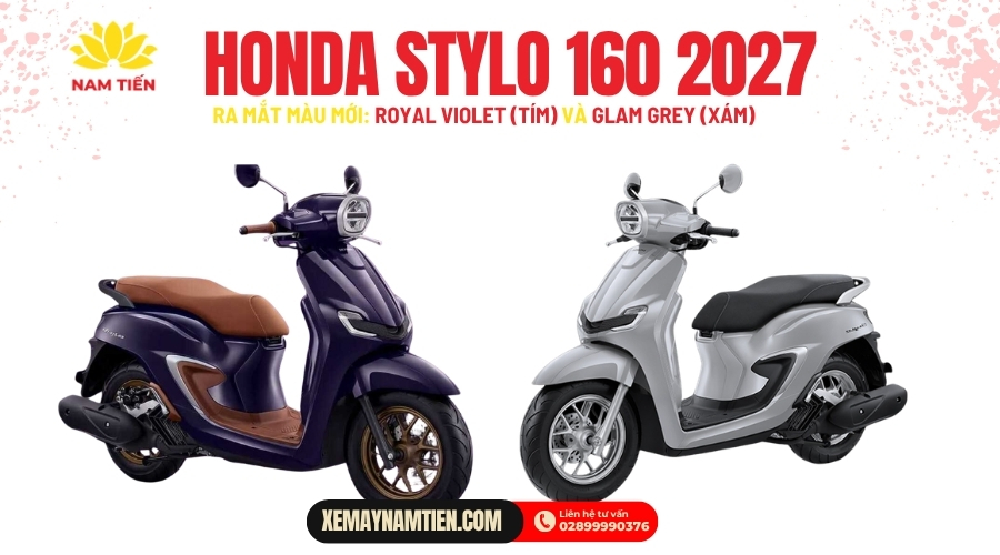 Honda Stylo 160 2027 ra mắt bản Royal Violet (màu tím) bắt mắt